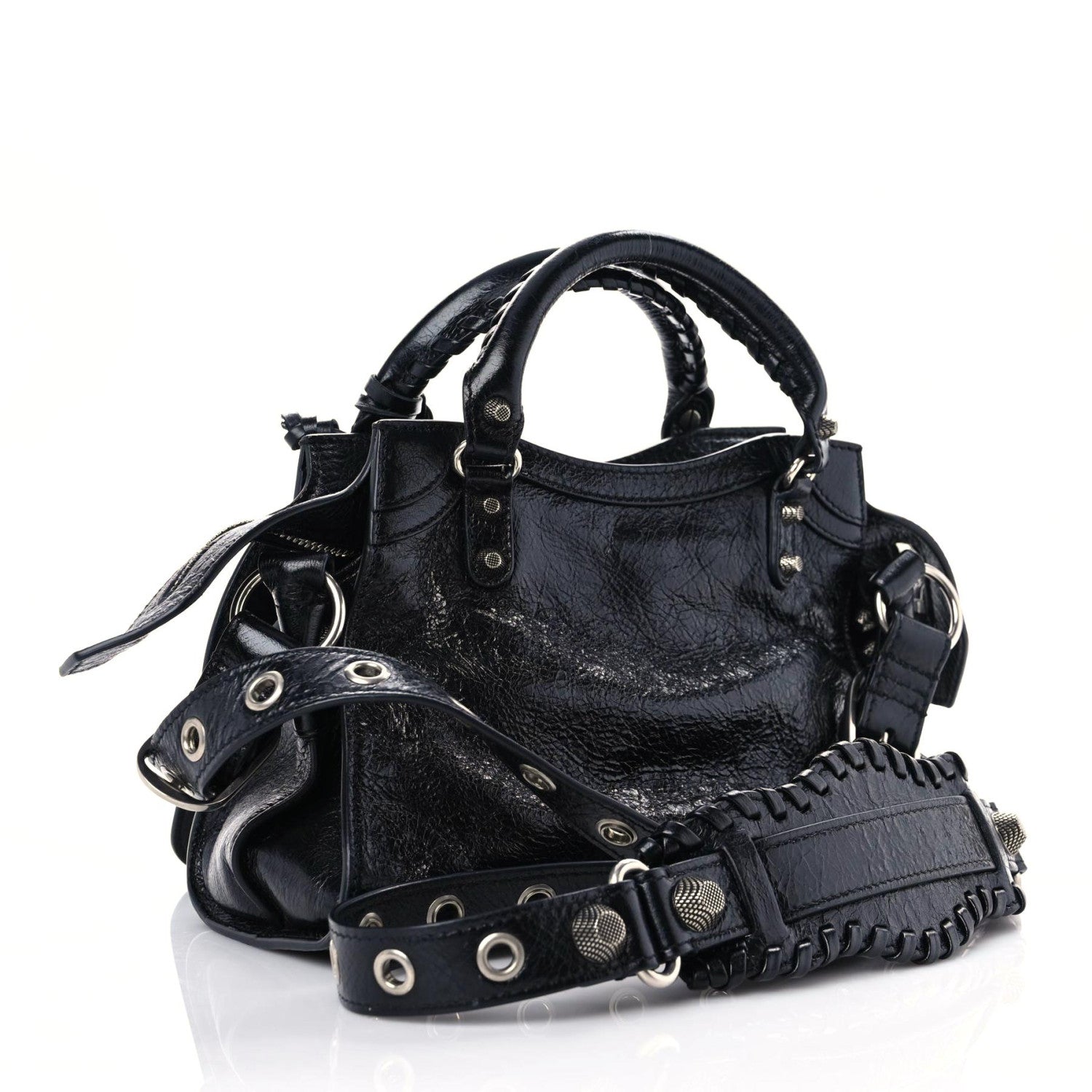 Balenciaga Agneau Arena Neo Cagole Handbag XS Black 4 of 13