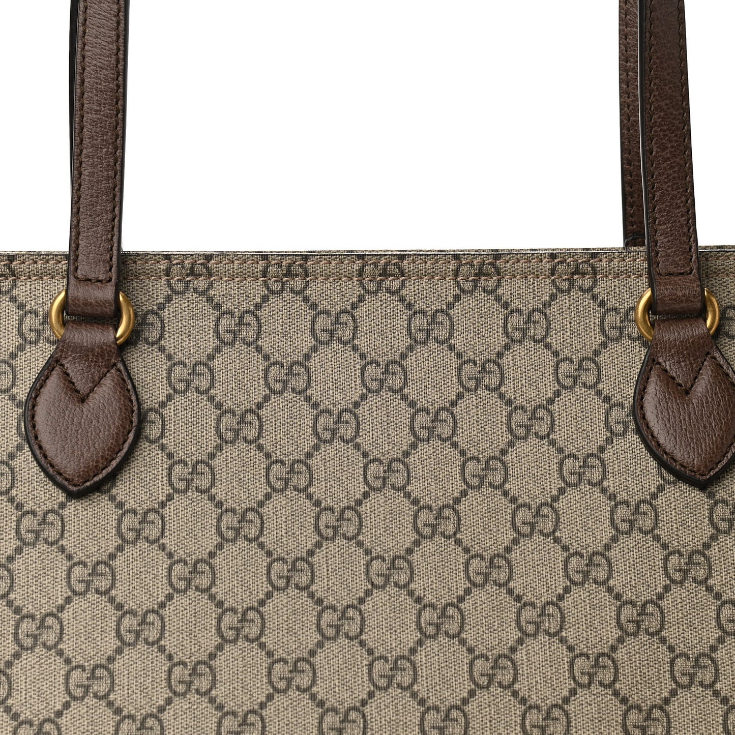 GG Supreme Monogram Medium Ophidia Shopping Tote Ebony