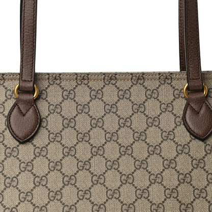 Gucci GG Supreme Monogram Medium Ophidia Shopping Tote Ebony 9 of 11