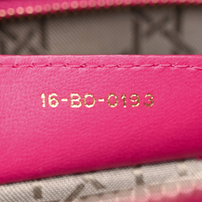 Christian Dior Lambskin Cannage Large Lady Dior Pink 7 of 21