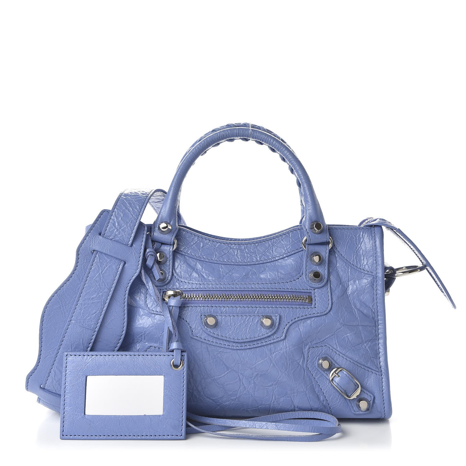 Balenciaga Agneau Classic Silver Hardware Mini City Light Purple 1 of 9