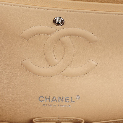 Chanel Caviar Quilted Medium Double Flap Beige Clair 7 of 8