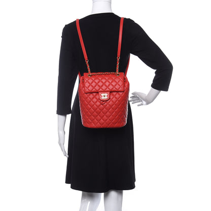 Chanel Lambskin Quilted Small Urban Spirit Backpack Red 2 of 10