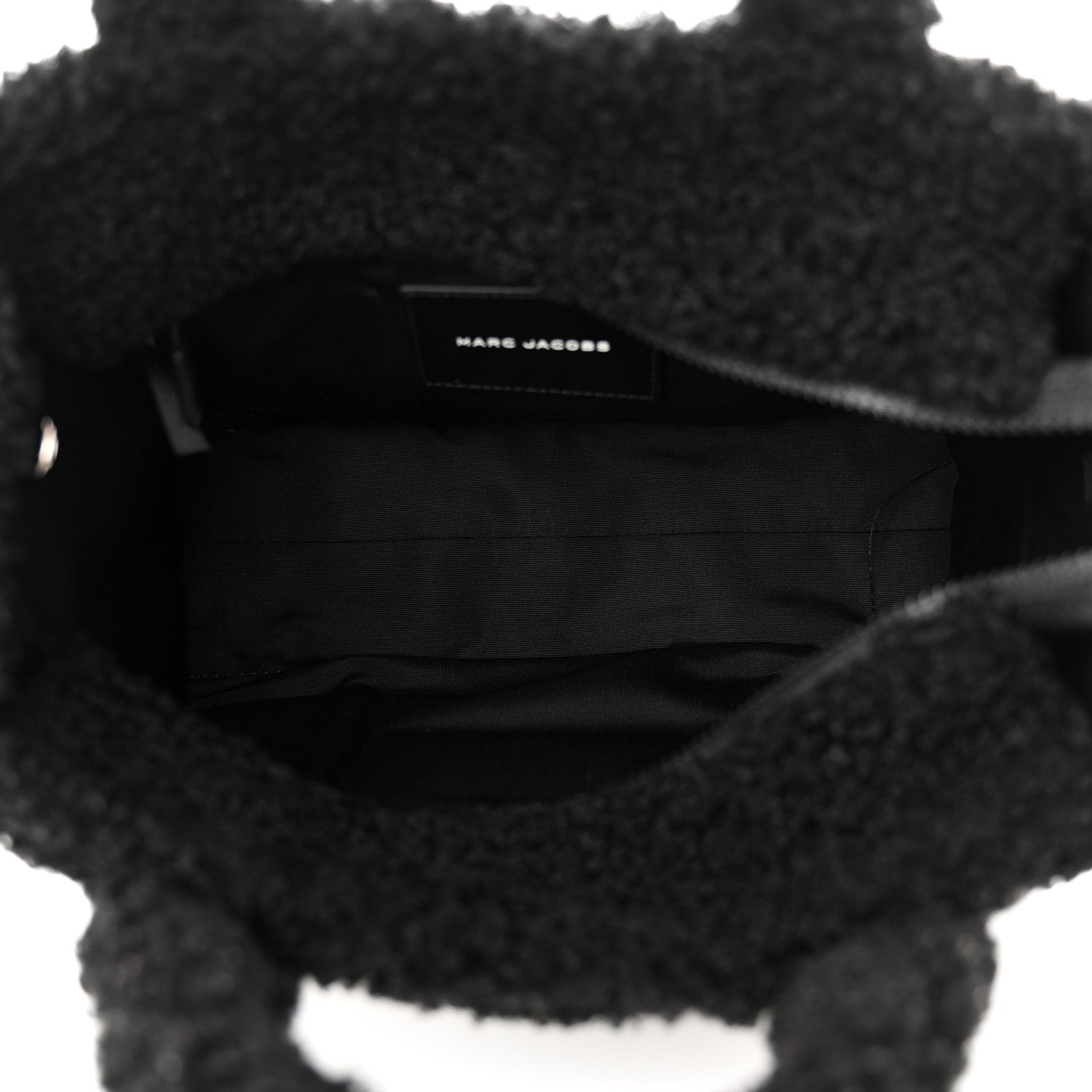 Marc Jacobs Polyester Cotton Medium The Teddy Traveler Tote Bag Black 5 of 10