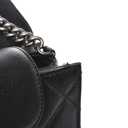 Chanel Goatskin Quilted Large Perfect Edge Flap Black 8 of 8
