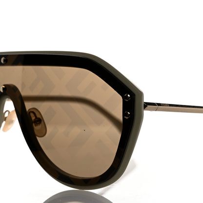 Fendi FF Fabulous Shield Sunglasses FF M0039/G/S Black 7 of 8