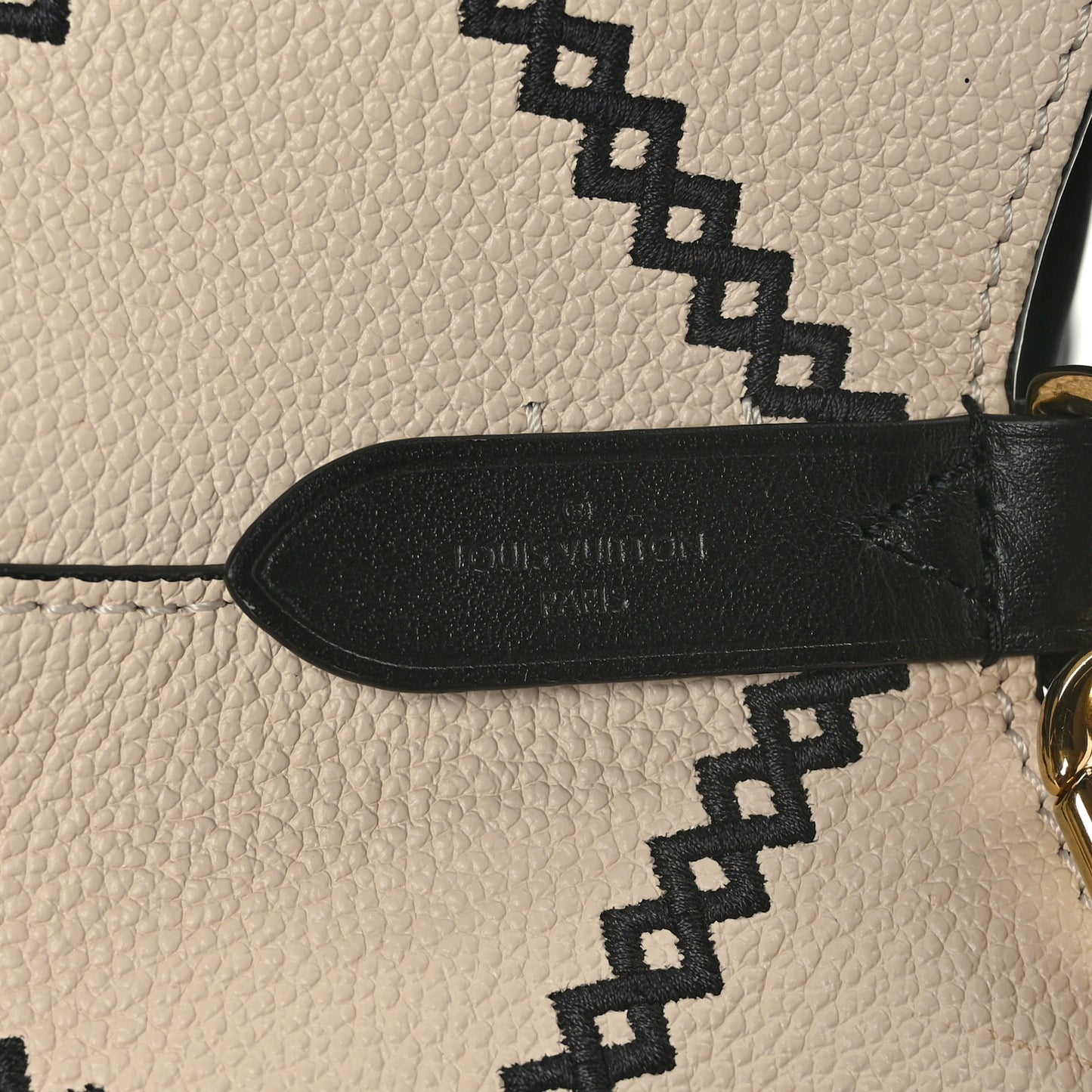 Empreinte Monogram Giant Broderies Neonoe MM Cream Black