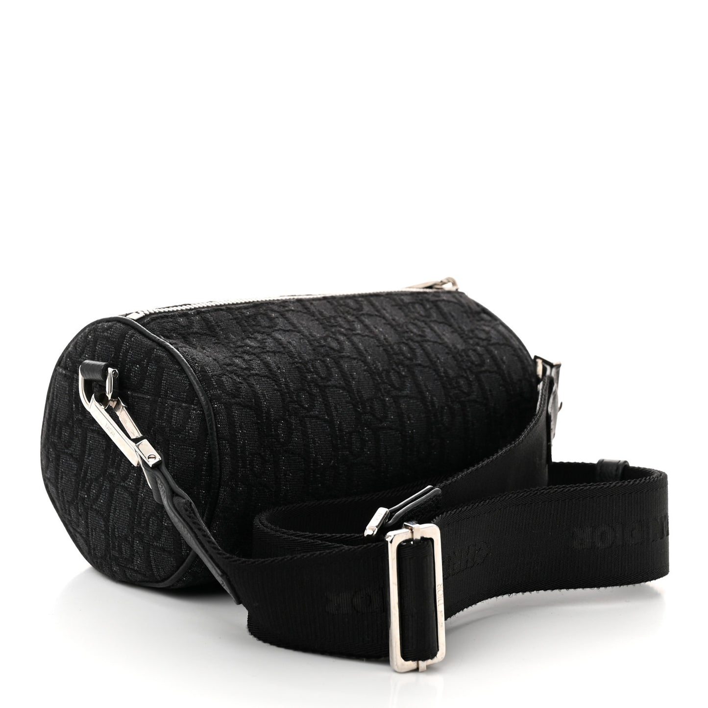 Oblique Roller Messenger Bag Black