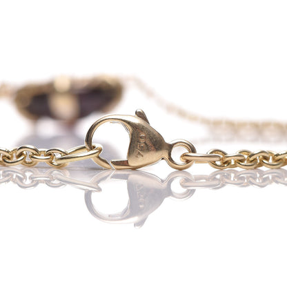 David Yurman 18K Yellow Gold Diamond Garnet Chatelaine Bracelet 10 of 11