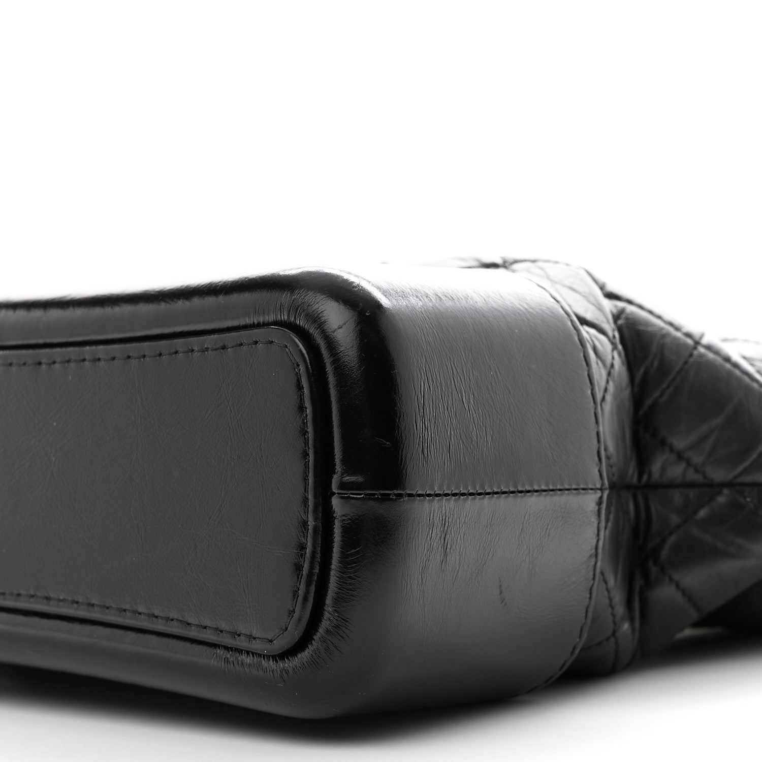 Chanel Aged Calfskin Quilted Medium Gabrielle Hobo Black 11 of 13