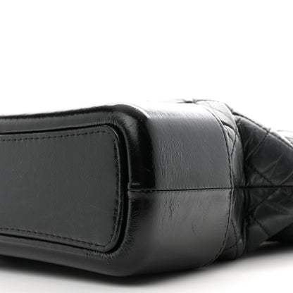 Chanel Aged Calfskin Quilted Medium Gabrielle Hobo Black 11 of 13