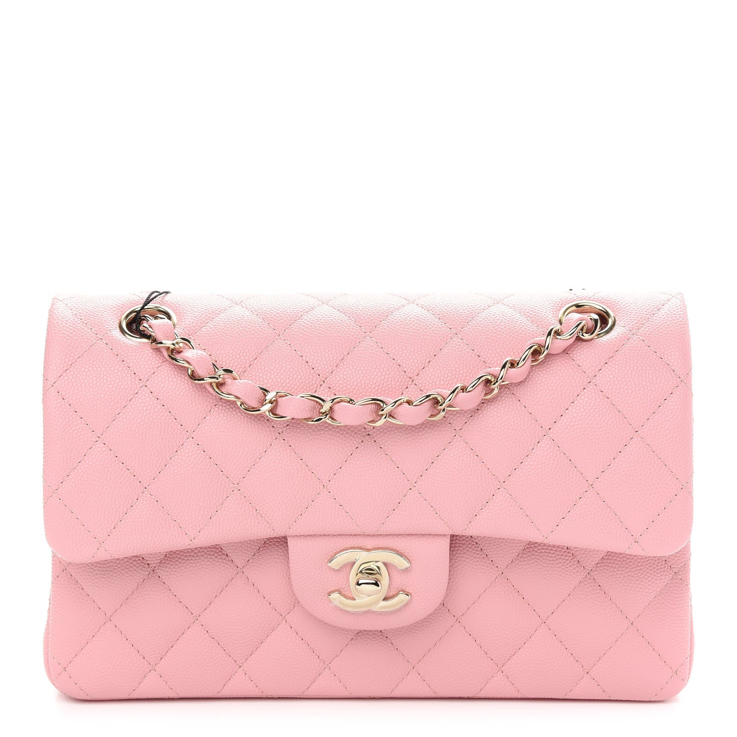 Chanel Caviar Quilted Small Double Flap Pink 1 of 9