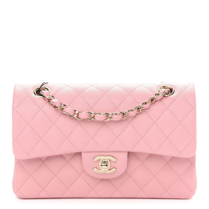 Chanel Caviar Quilted Small Double Flap Pink 1 of 9