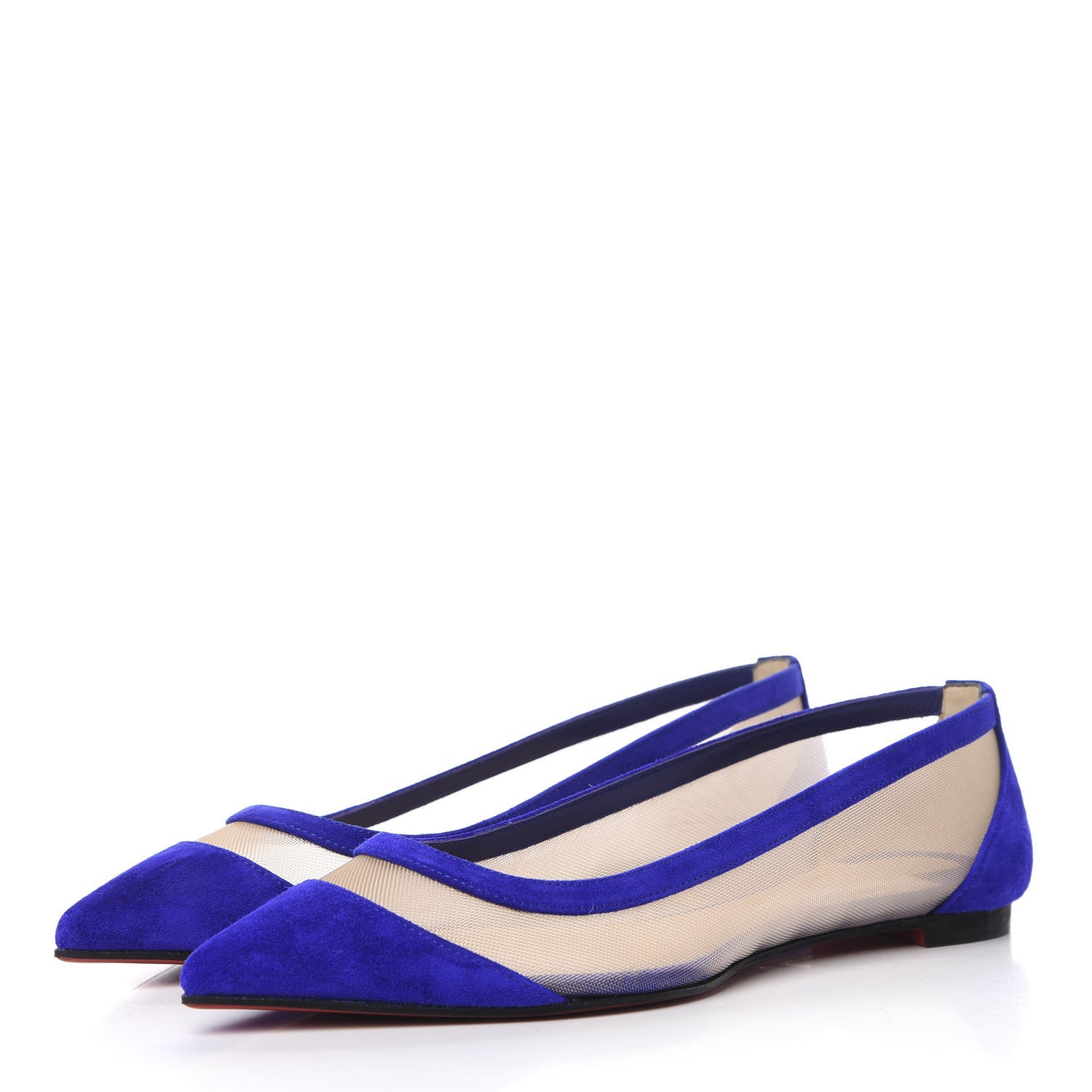 Christian Louboutin Veau Velours Rete Galativi Flats 36.5 Version Elixir 3 of 9