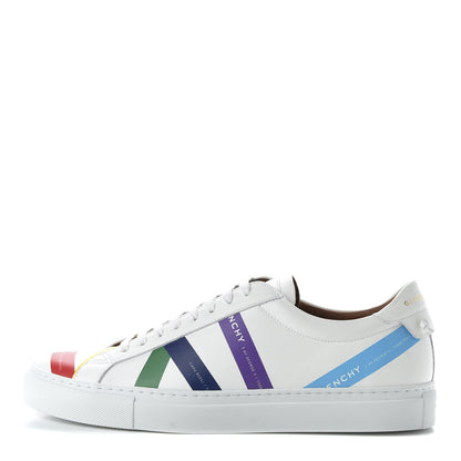 Givenchy Calfskin Logo Tape Womens Urban Street Sneakers 41 White 1 of 10