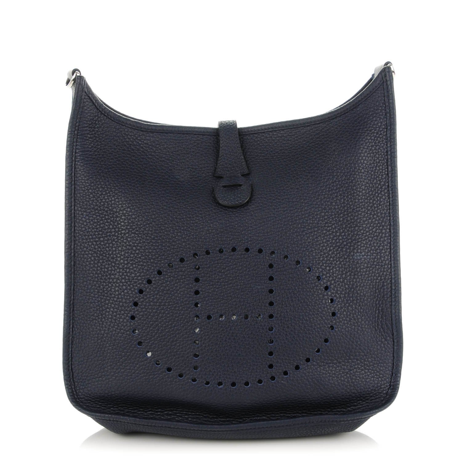 Hermes Taurillon Clemence Evelyne III PM Bleu Nuit 1 of 7