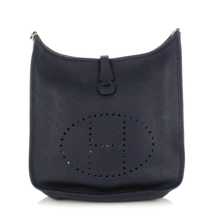 Hermes Taurillon Clemence Evelyne III PM Bleu Nuit 1 of 7