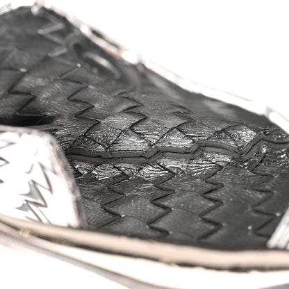 Bottega Veneta Mirror Laminated Nappa Intrecciato Mini Sardine Bag Silver 5 of 9