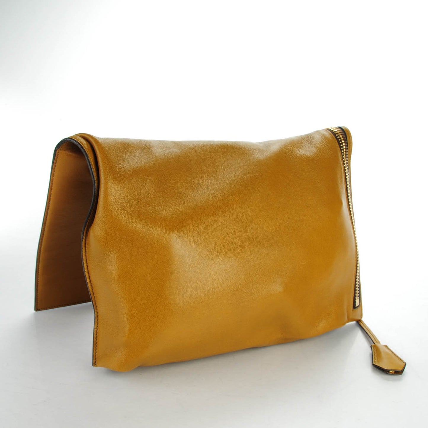Ramskin Small Alix Padlock Zip Shoulder Bag Olive