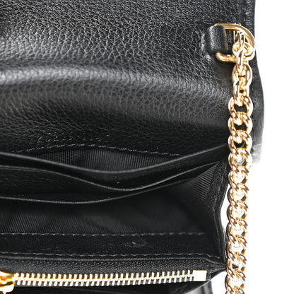 Gucci Roxy Calfskin Medium Blondie Chain Wallet Black 7 of 10