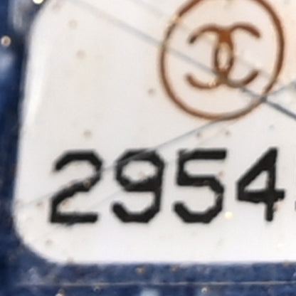 Chanel Caviar Chevron Quilted Medium Boy Flap Navy 7 of 14