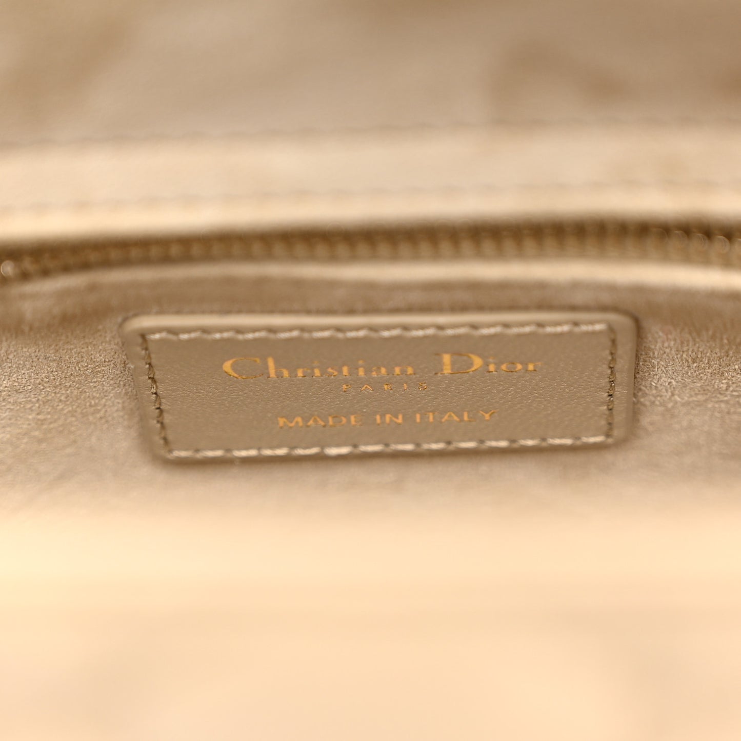 Lambskin Cannage Small My ABCDior Lady Dior Beige