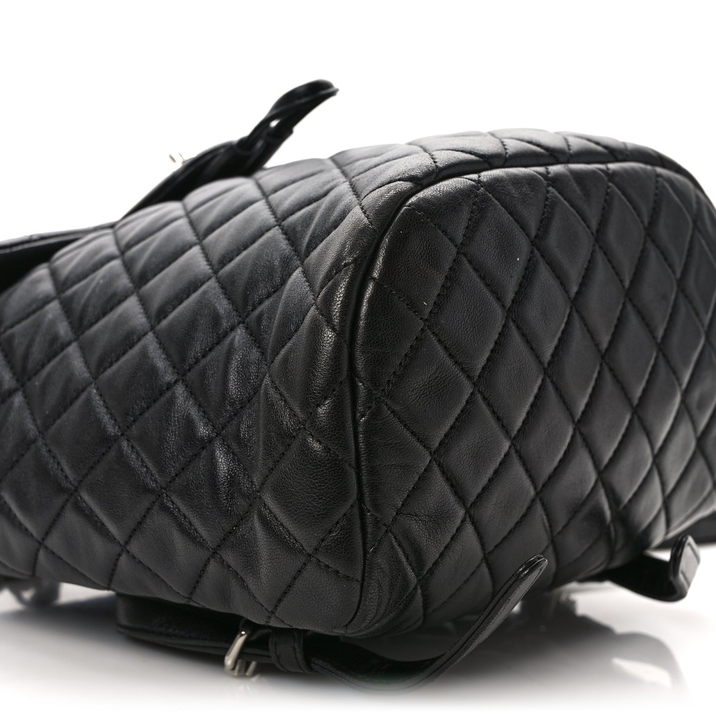 Lambskin Quilted Small Urban Spirit Backpack Black
