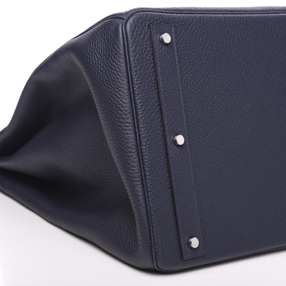 Hermes Togo HAC Travel Birkin 50 Bleu Nuit 7 of 11