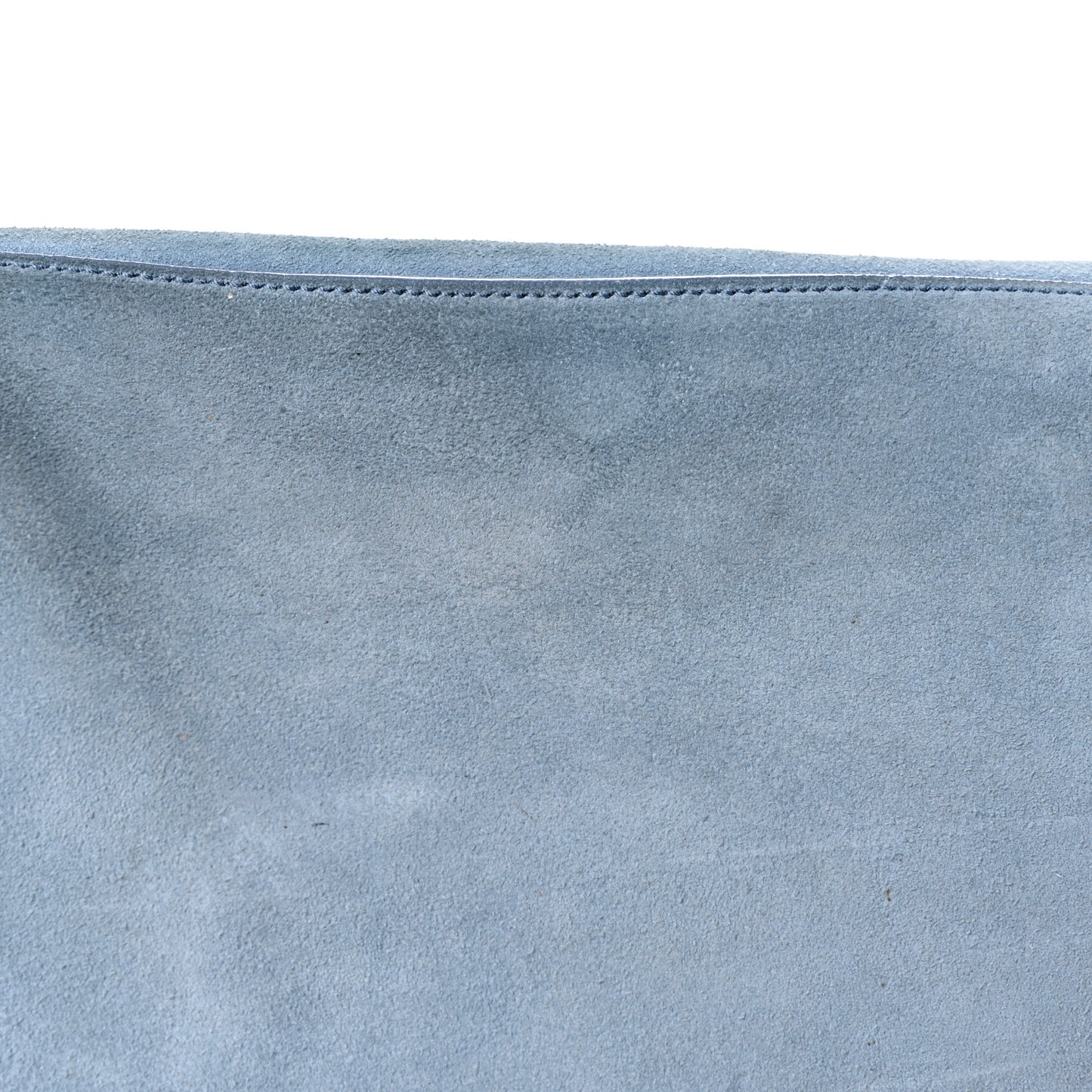 Suede Supple Grained Calfskin Medium Big Bag Slate Blue