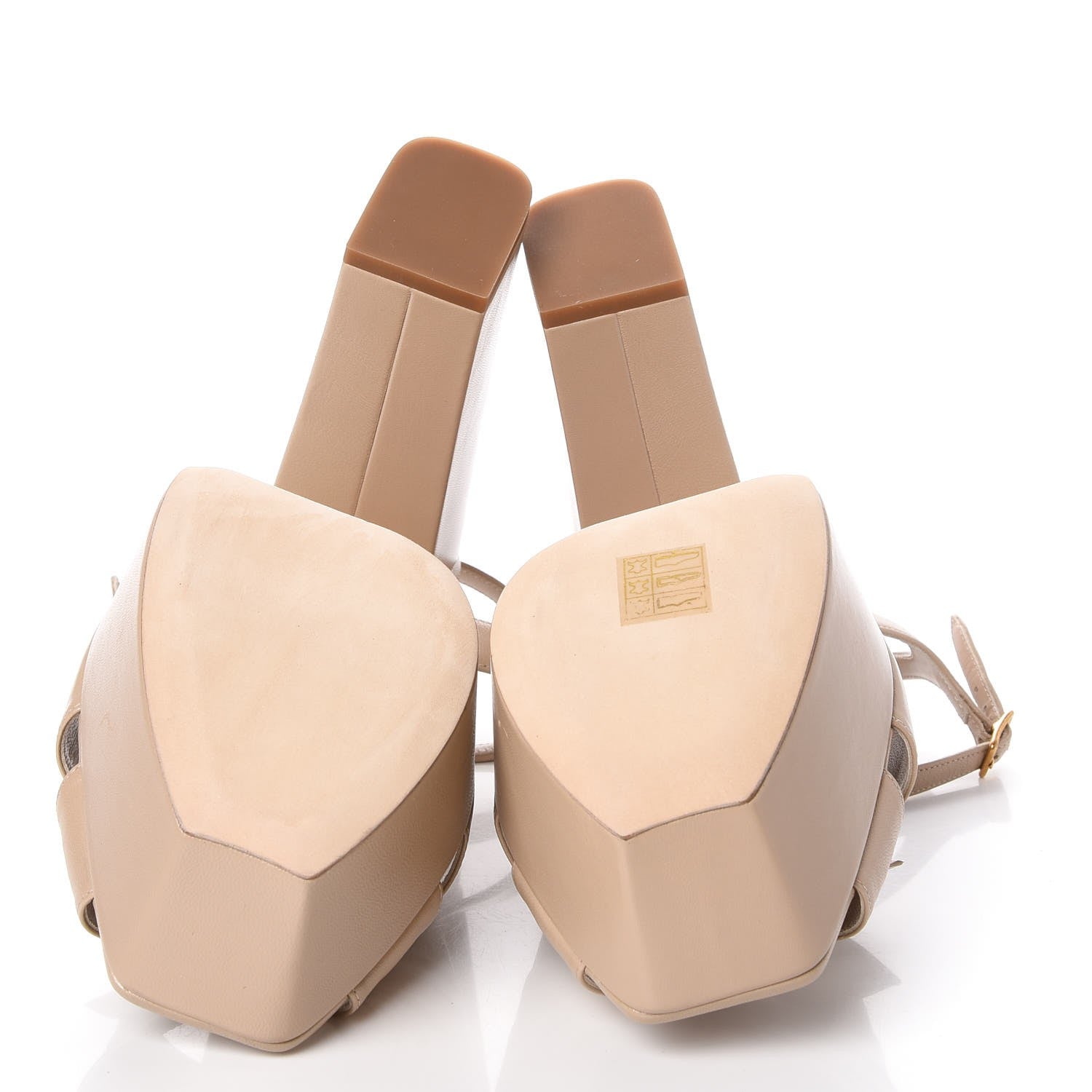 Saint Laurent Calfskin Farrah Bow 125 Platform Sandals 42 Rose Poudre 5 of 9