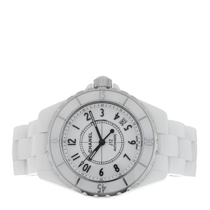 Chanel Stainless Steel Ceramic 38mm J12 Automatic Watch White 2 of 4