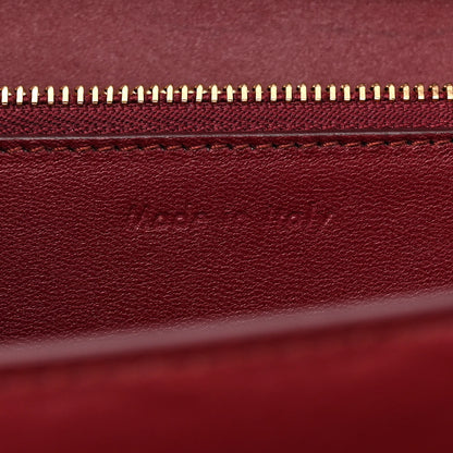 Celine Box Calfskin Medium Classic Box Flap Bag Burgundy 7 of 14