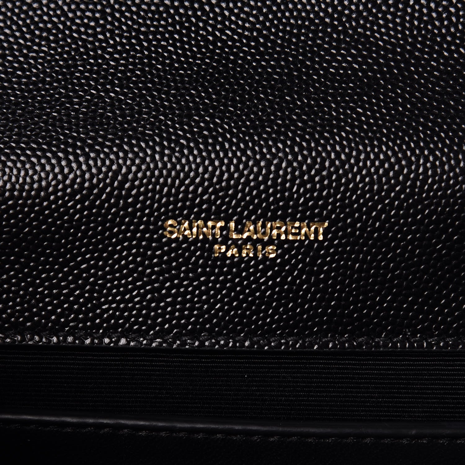 Saint Laurent Grain De Poudre Matelasse Chevron Medium Monogram Satchel Black 6 of 11