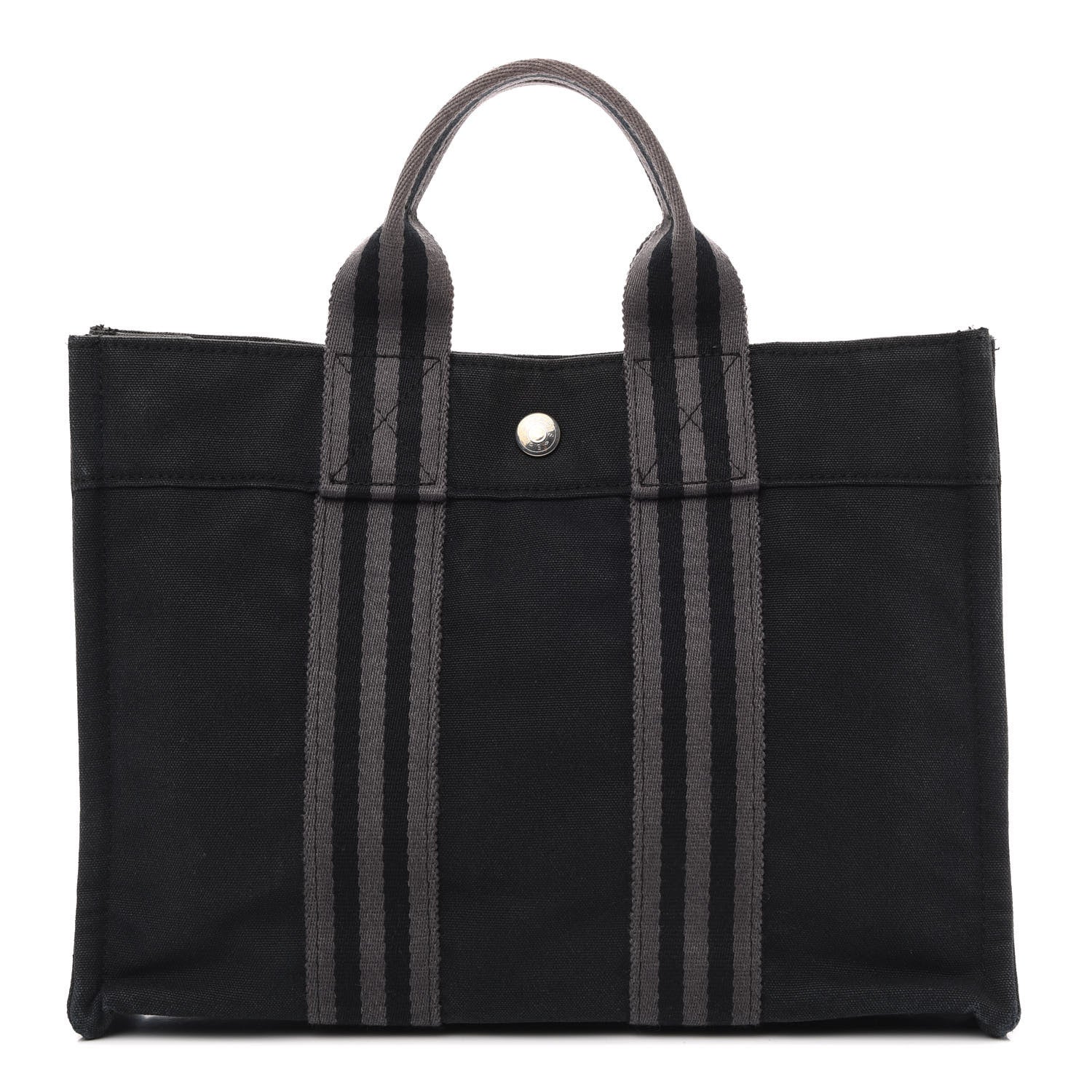 Hermes Canvas Herline PM Tote Black 1 of 9