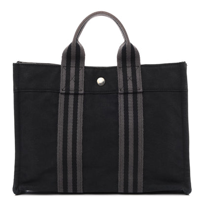 Hermes Canvas Herline PM Tote Black 1 of 9