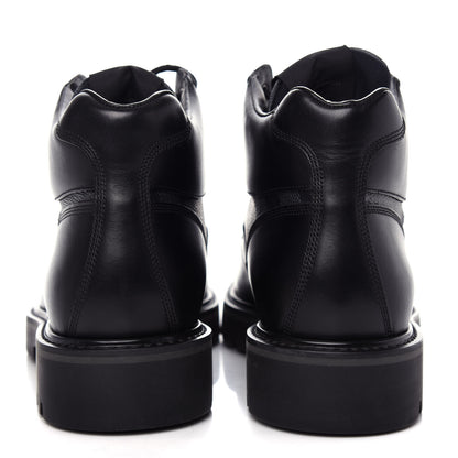 Louis Vuitton Calfskin Damier Graphite Oberkampf Ankle Boots 7.5 Black 7 of 10