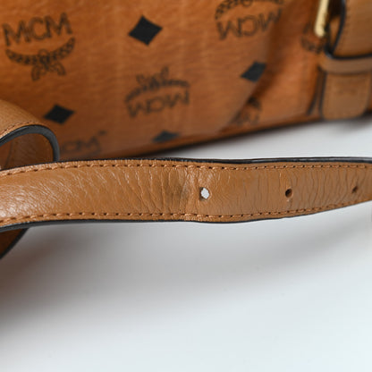 MCM Visetos Medium Essentials Shopper Tote Cognac 15 of 17