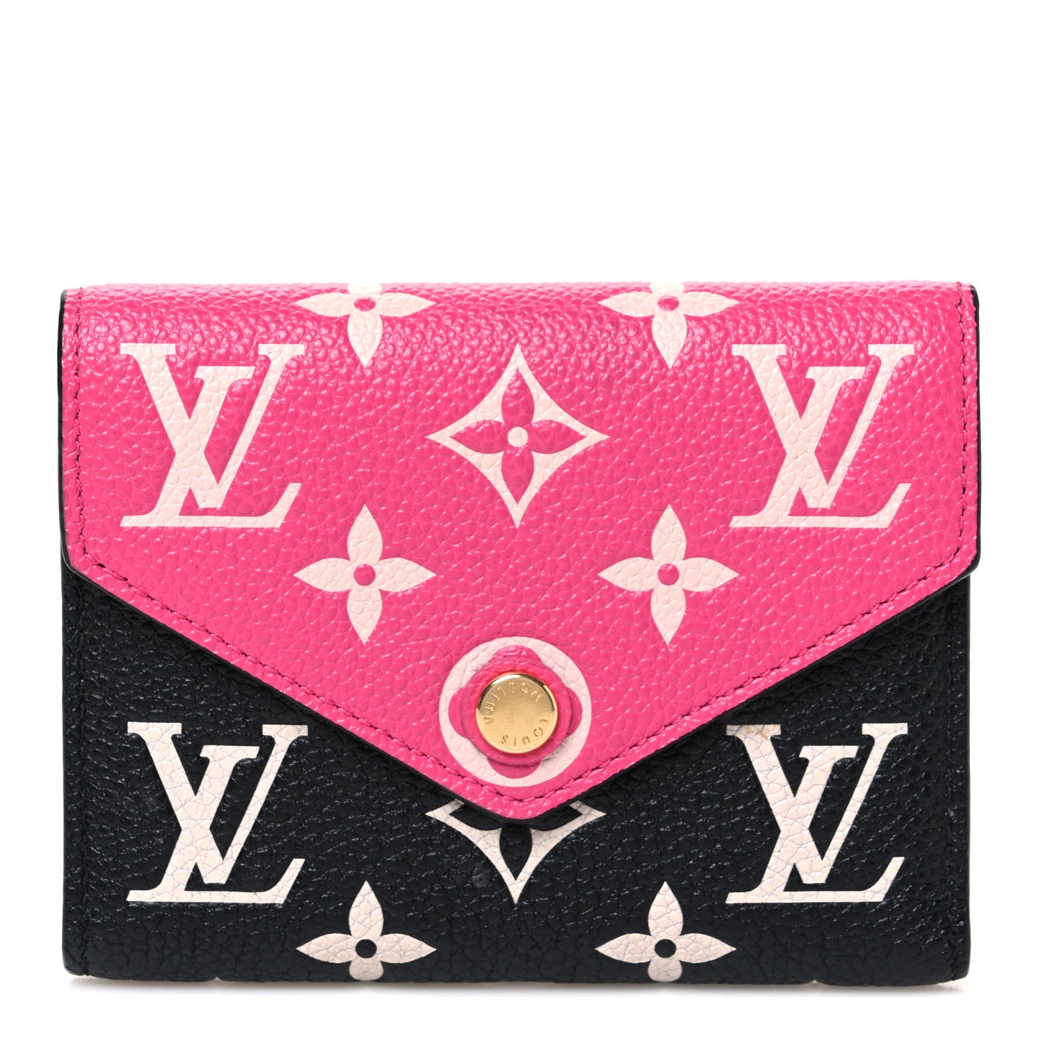 Louis Vuitton Empreinte Monogram Spring In The City Victorine Wallet Black White Pink 1 of 6