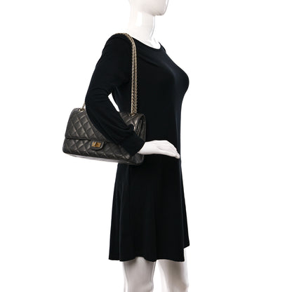 Chanel Metallic Calfskin Quilted 2.55 Reissue 226 Flap Charcoal 2 of 11