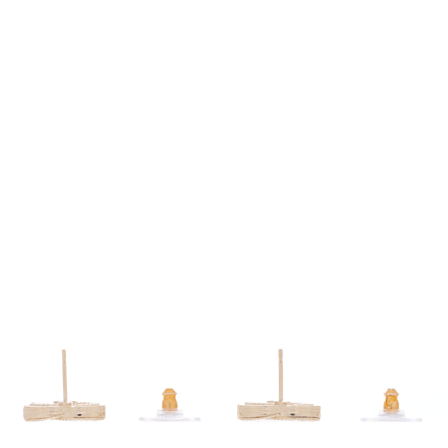 Chanel Pearl CC Earrings Gold 3 of 4