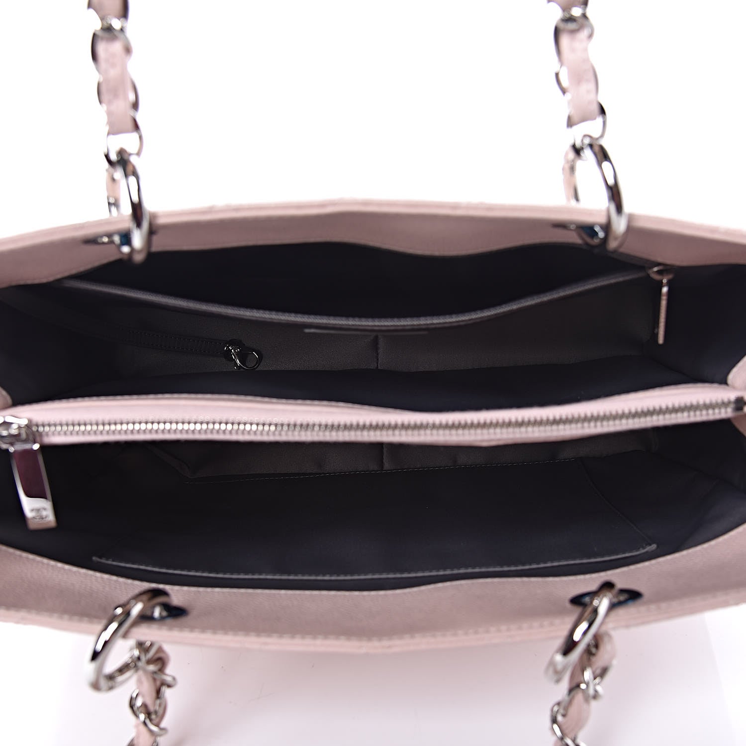 Chanel Caviar Quilted Grand Shopping Tote GST Light Pink 5 of 9