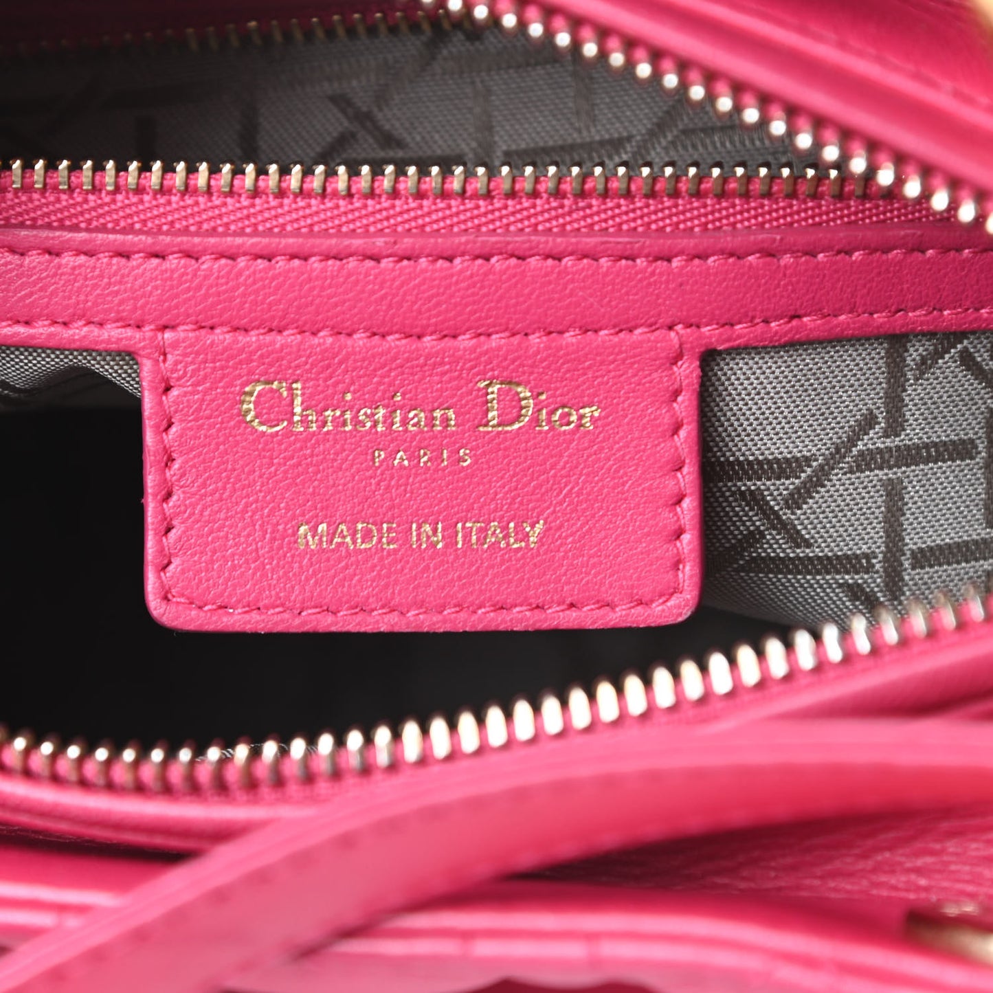 Lambskin Cannage Medium Lady Dior Pink