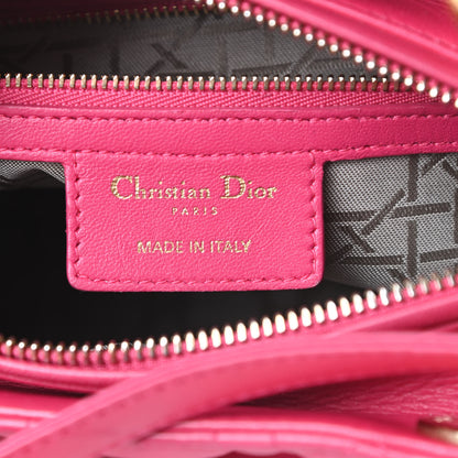 Christian Dior Lambskin Cannage Medium Lady Dior Pink 6 of 15