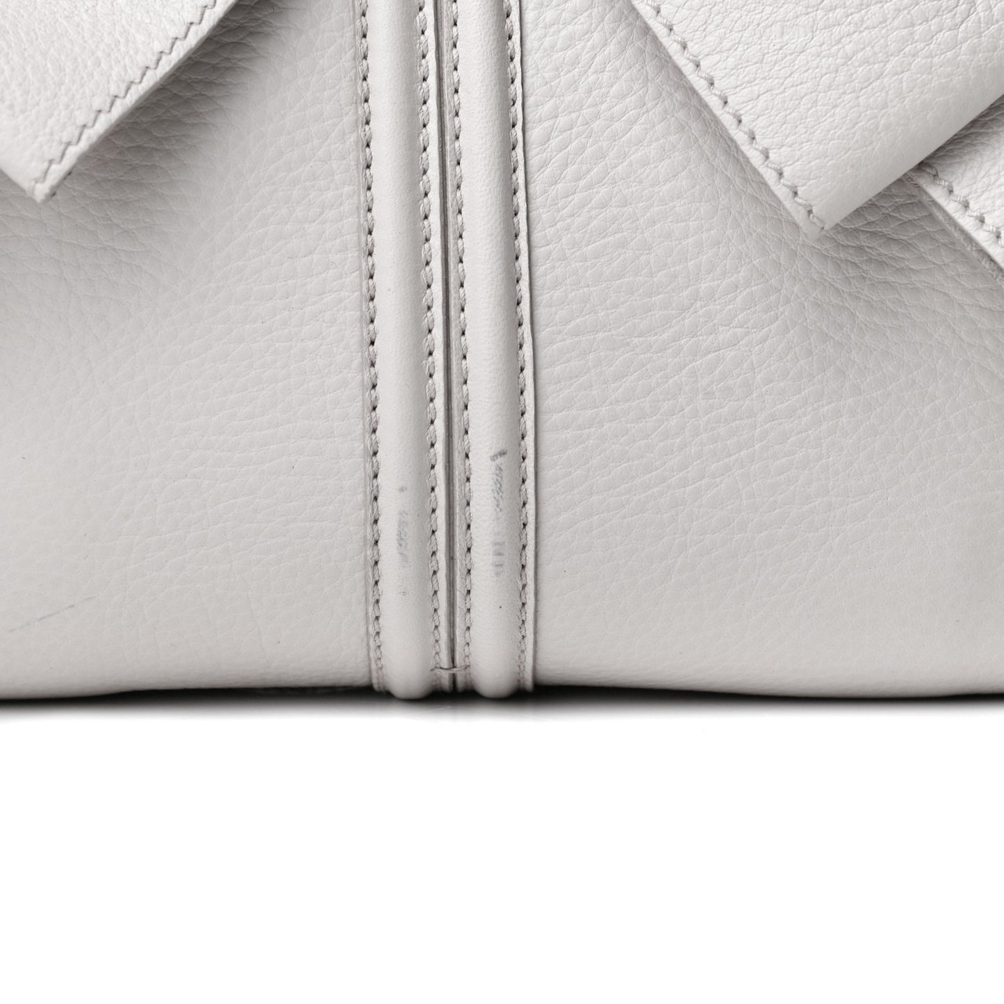 Calfskin Small Y Bow Tote White