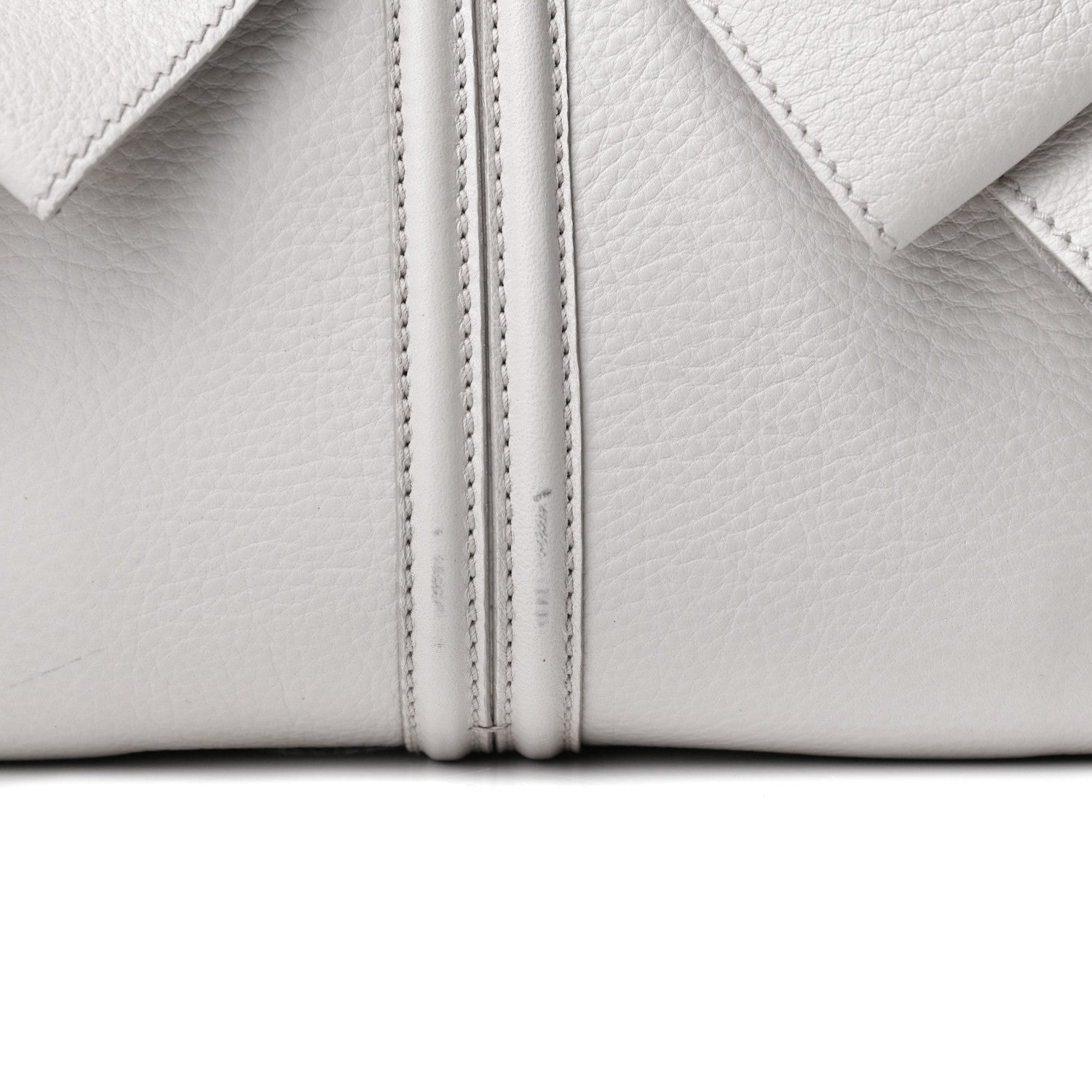 Saint Laurent Calfskin Small Y Bow Tote White 11 of 15