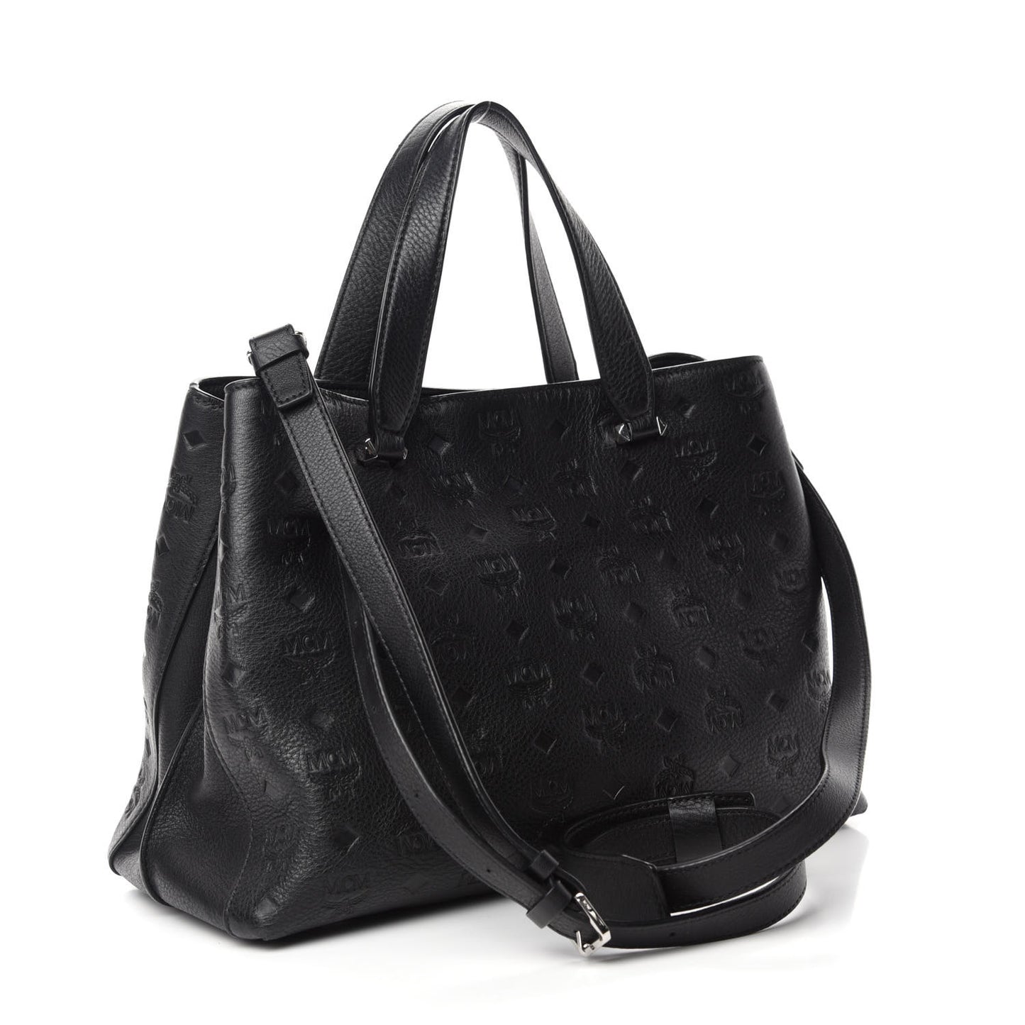 Calfskin Ottomar Monogram Large Essential Tote Black