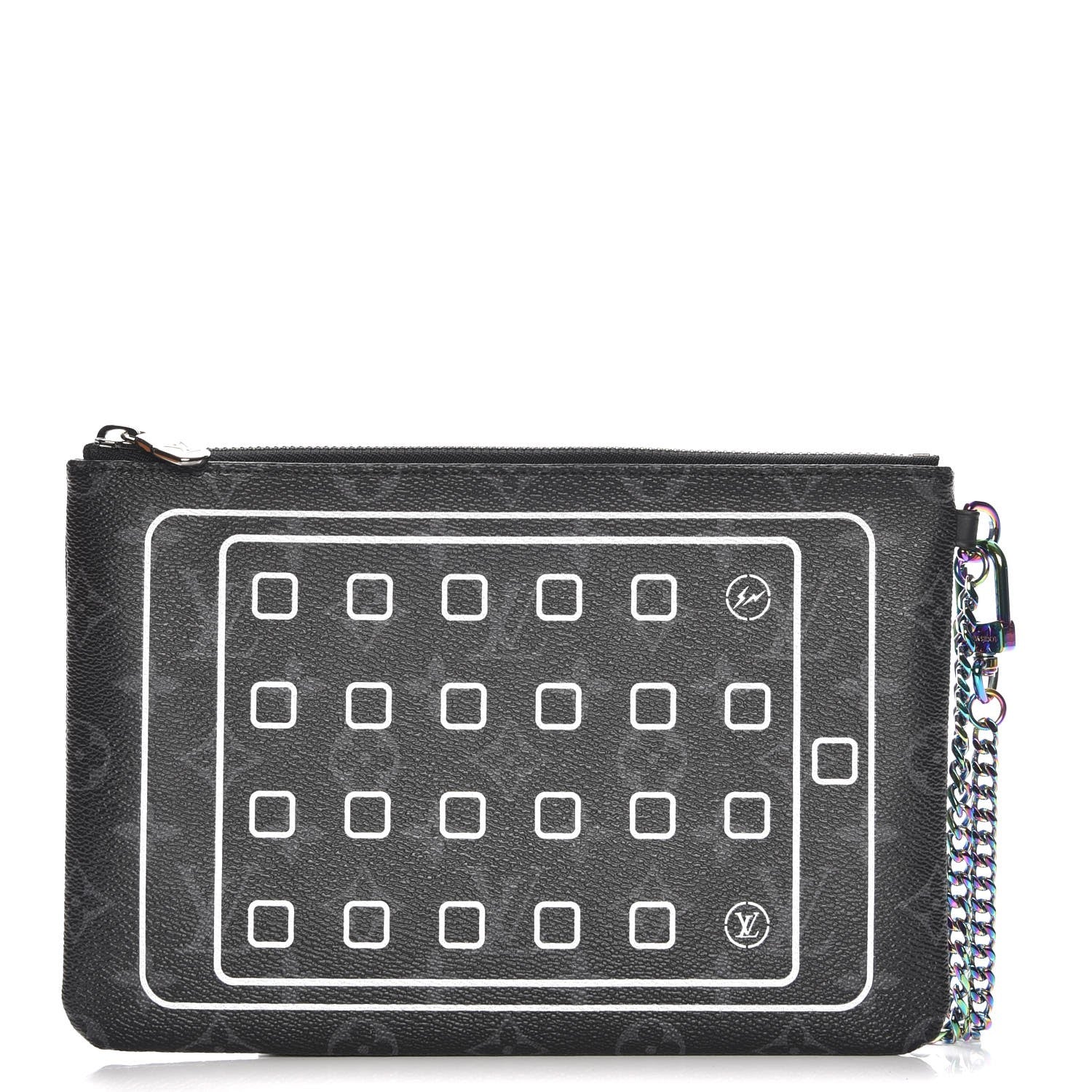 Louis Vuitton Monogram Eclipse Fragment Design iPad Pouch 1 of 8