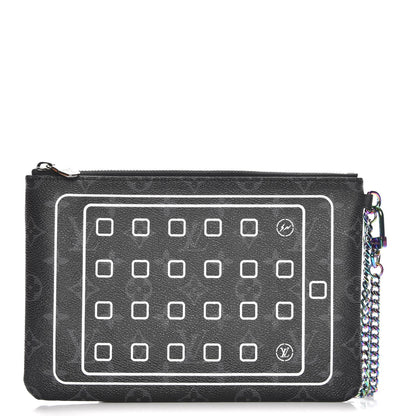 Louis Vuitton Monogram Eclipse Fragment Design iPad Pouch 1 of 8
