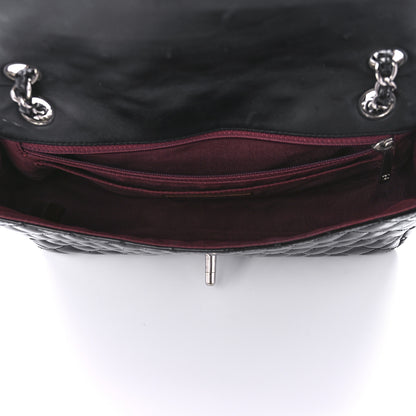 Chanel Patent Quilted Secret Label Medium Flap Black 5 of 10