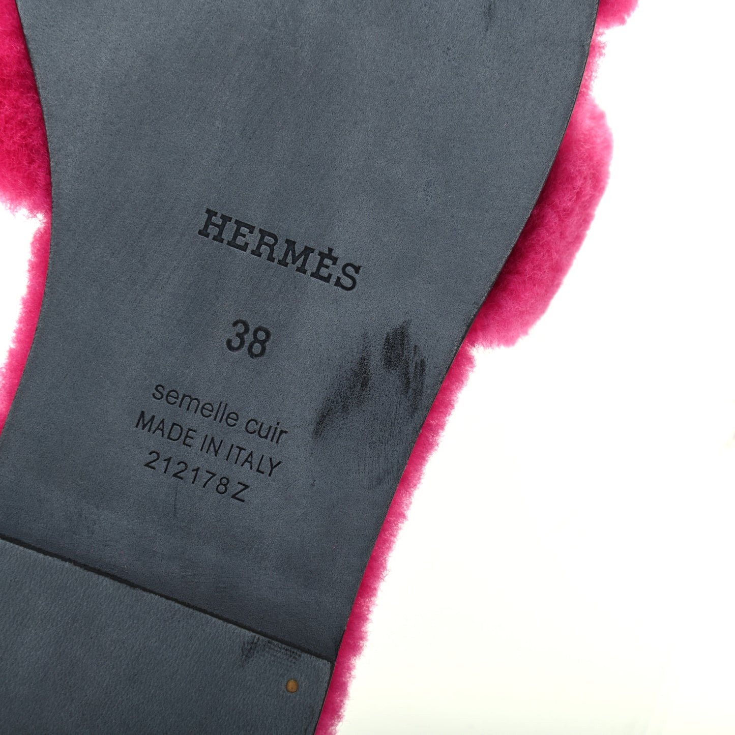 Woolskin Oran Sandals 38 Rose Fuchsia